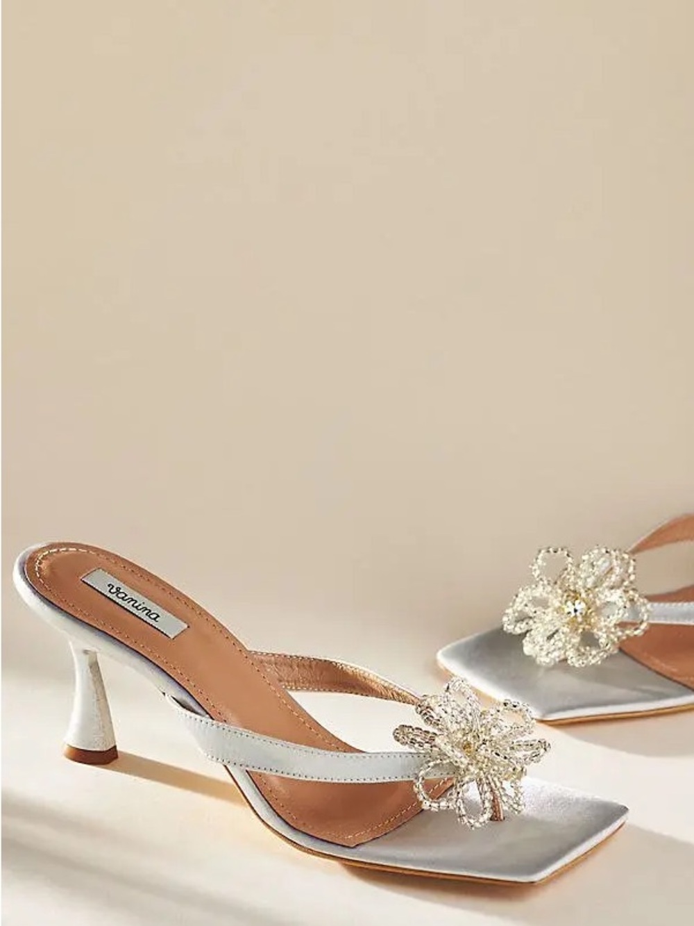Vanina Floral Embellished Heels